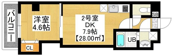 テリアズ港町の物件間取画像